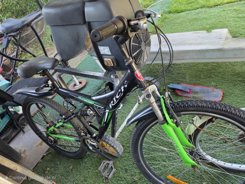 Bicicletă Rich Mountain Bike – Full Suspension (Negru/Verde)