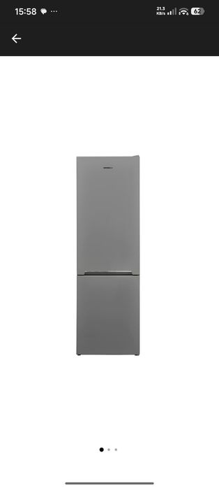 Combina frigorifica Heinner HC-V268SE++, 268 l, Clasa E, Lumina LED, Functie “Super congelare”, Usi reversibile, H 170 cm, Argintiu