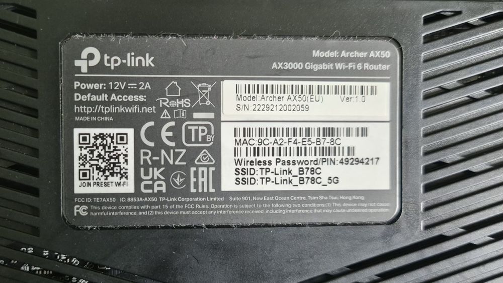 Router TP-link Archer AX50 AX3000 Wifi 6 dual band in cutie