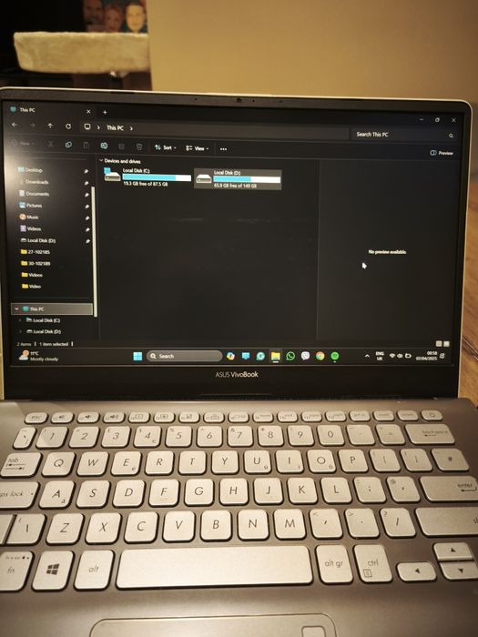 Pc laptop Asus Vivobook computer лаптоп компютър