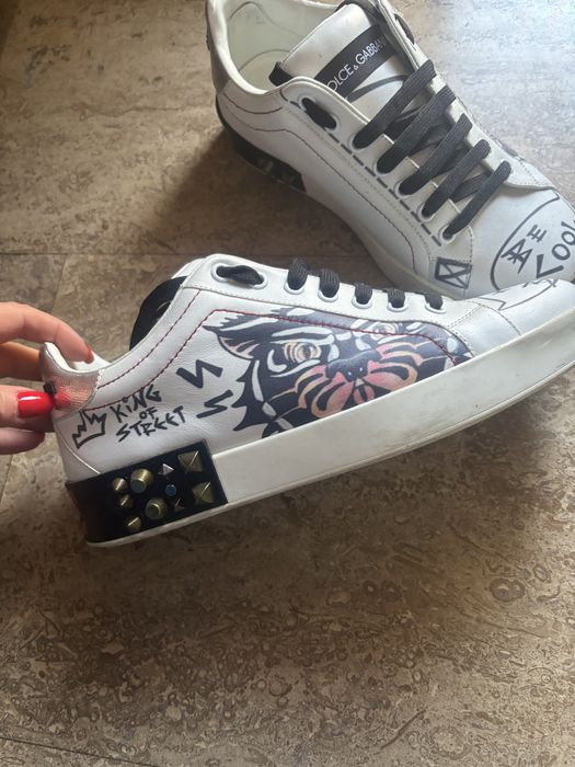 Кожени кецове portofino Dolce & Gabbana