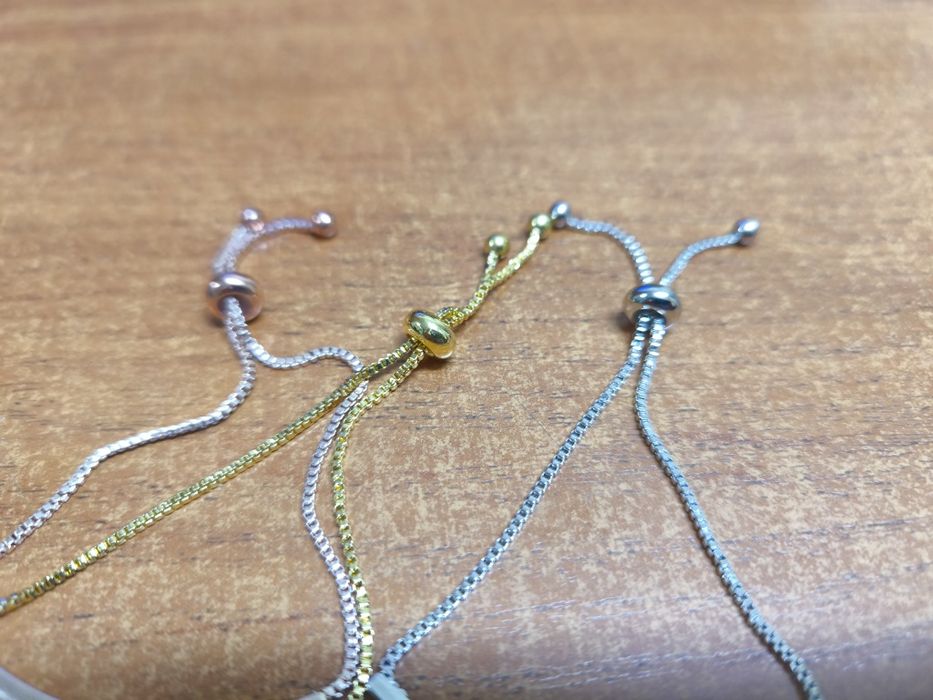 Нежна дамска гривна с цирконий 3 цвята