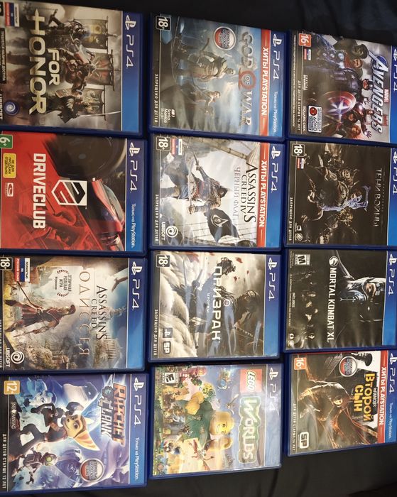 Продам диски игр на пс 4