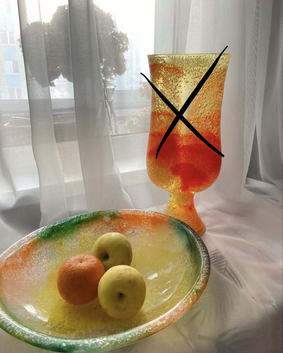 Фруктовница ладья и ваза