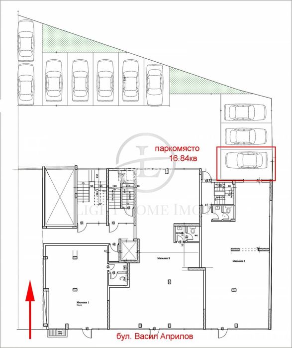 Реф. 2603 Надземно Паркомясто / Център