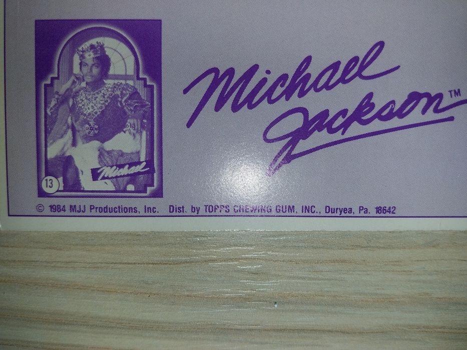 2 Stickere/abtibilduri mari Michael Jackson , 1984