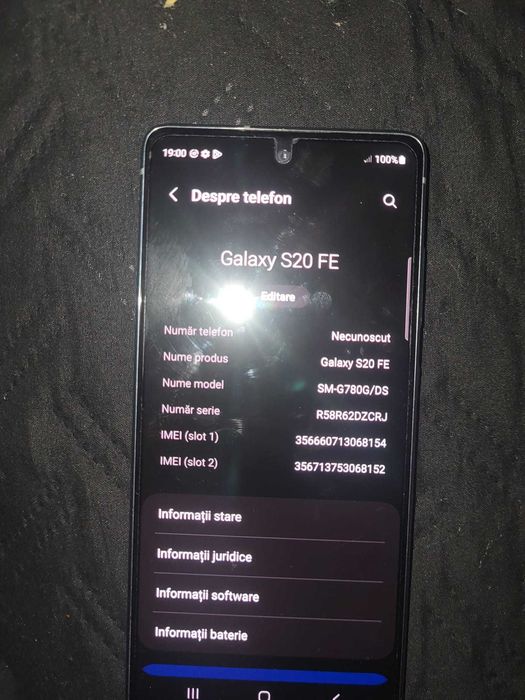Super Samsung S20 FE Stare foarte buna . Bucuresti.