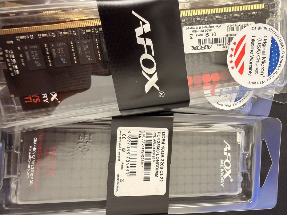 Memorii ram AFOX 16 GB 3200mhz cl 22