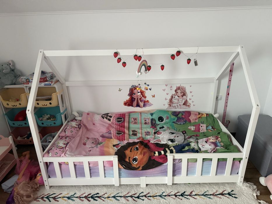 Pat Montessori 90x200 cu saltea