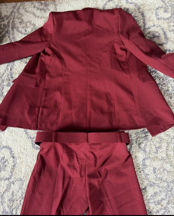 Set 3 piese-sacou, pantaloni, curea