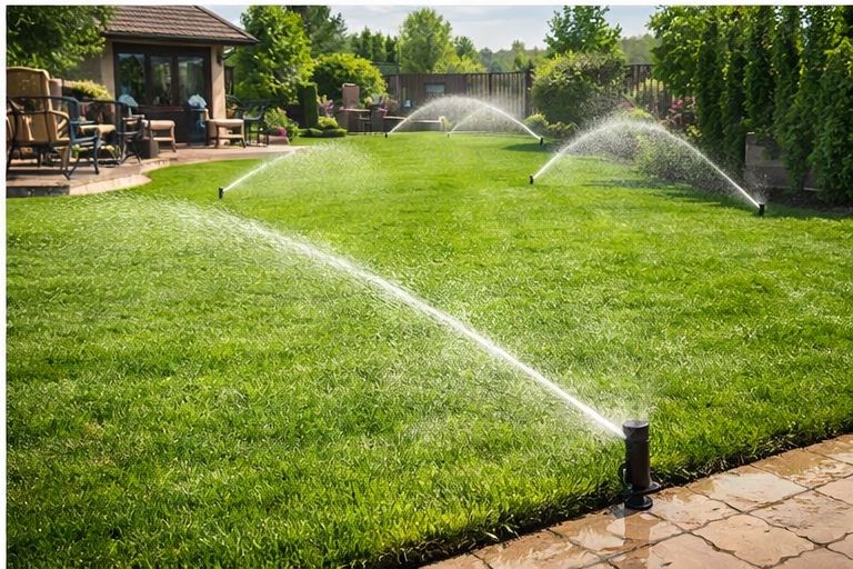 Газон под ключ с автополивом