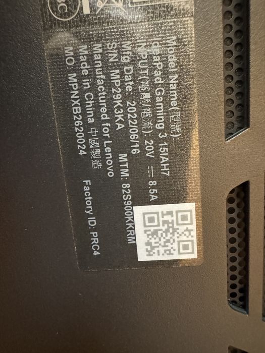 Vand Leptop Gaming Lenovo i5 generatia 12 IdeaPad 3 15IAH7