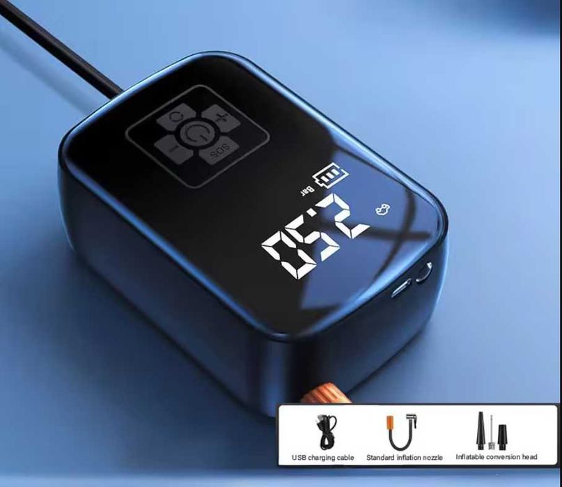 Pompa de aer auto - bicicleta - minge portabila - acumulator sau cablu