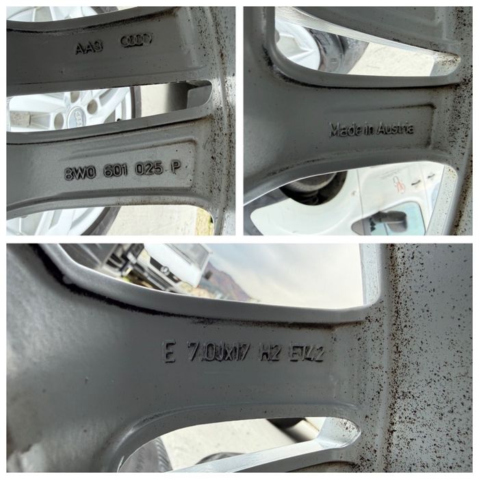 Оригинални джанти със зимни гуми 225/50/17 за AUDI