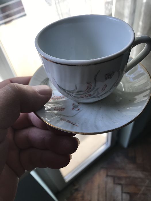 Сервиз за кафе от костен порцелан