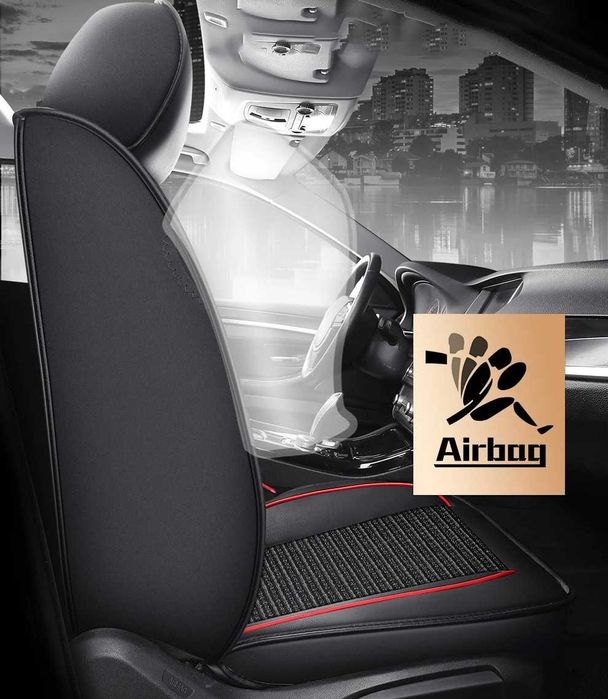 Луксозна универсална автомобилна тапицерия кожа + текстил - различни цветове