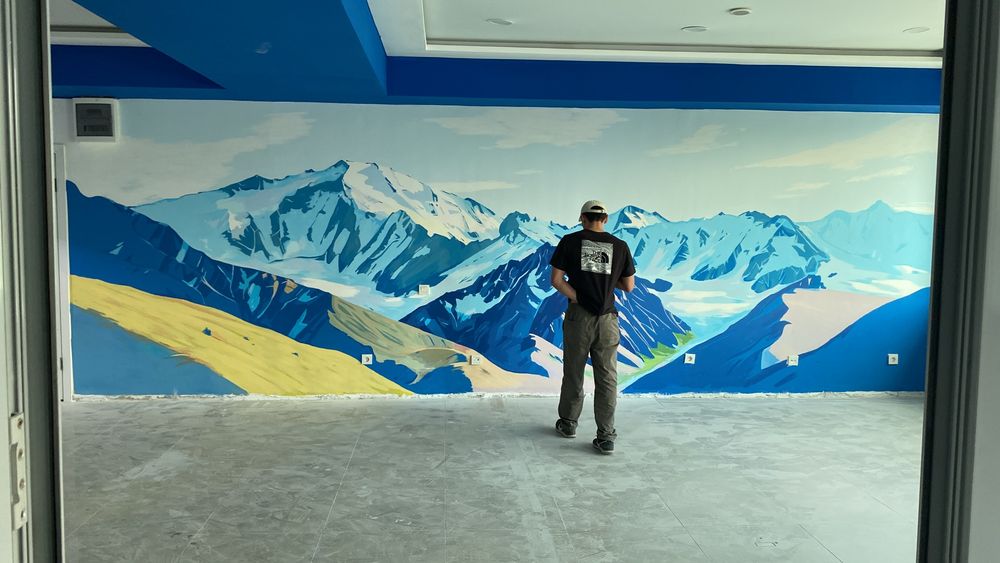 Роспись стен города Актобе