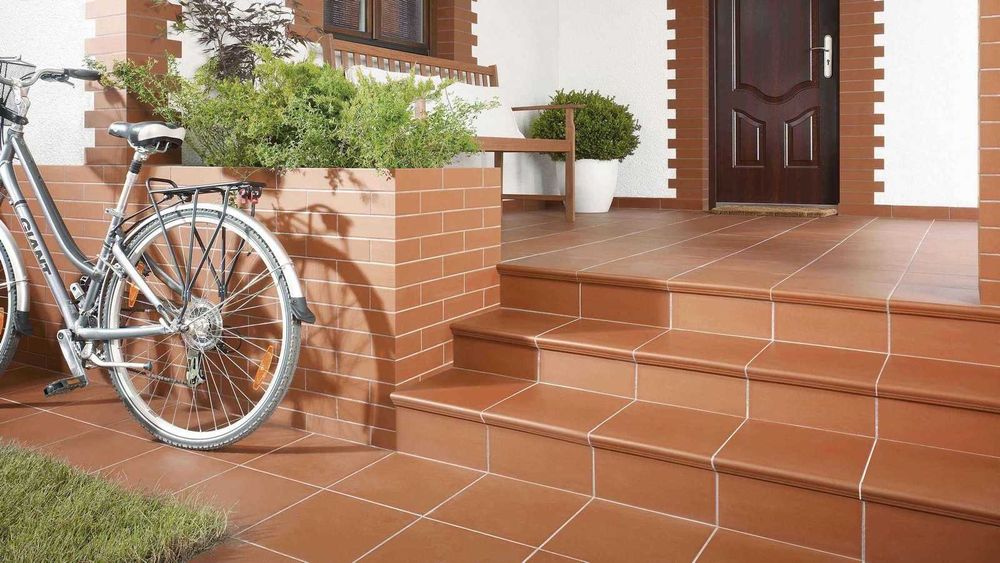 Клинкерные ступени и напольная плитка, клинкер Германия