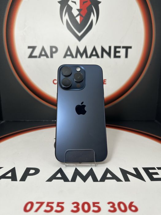ZAP AMANET VITAN - iPhone 15 Pro - 128GB - Blue - Bat 92%-380 C -#3905