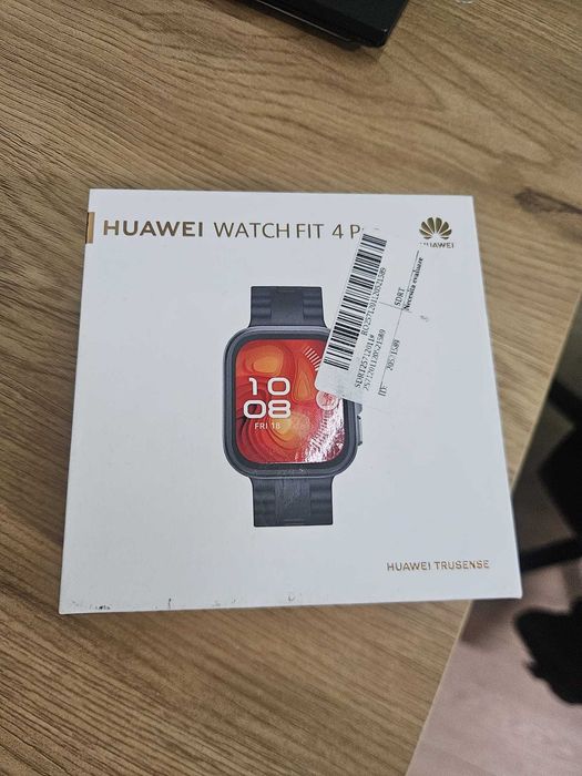 Smartwatch HUAWEI Watch Fit 4 Pro, Black Body with Black Fluoroelastomer Strap