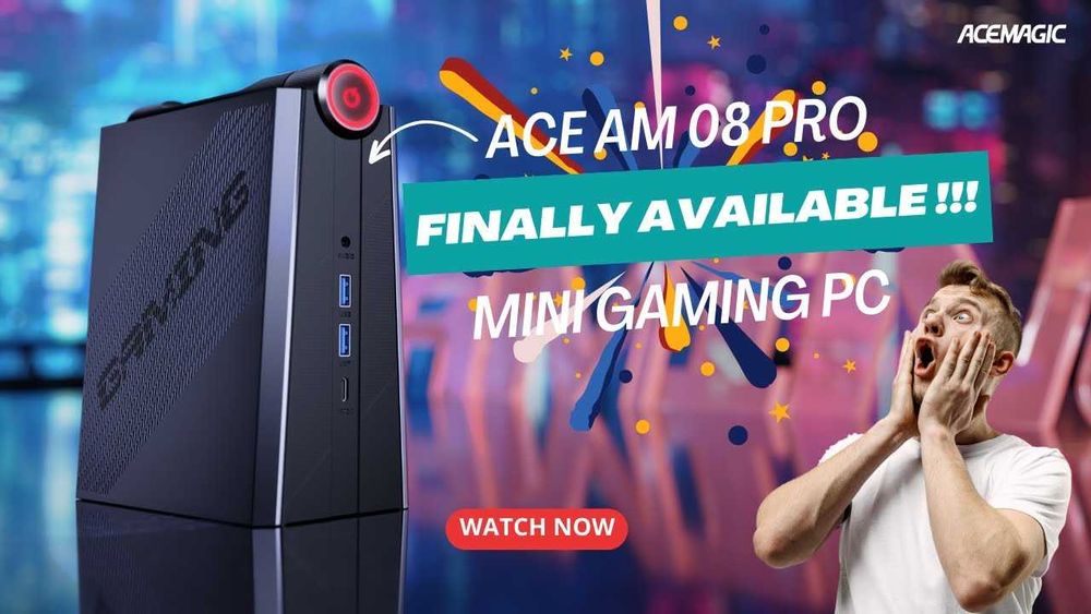 MiNi PC ACEMAGICIAN AM08 Pro AMD Ryzen 9 6900HX  озу32гб ssd 512