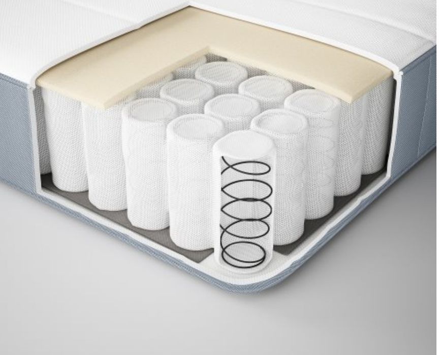 Продавам матрак с индив. пакет. пружини, много твърд, 160x200 см