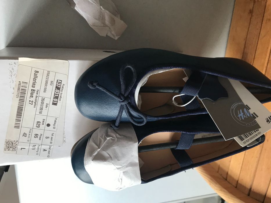 Pantofi fete H&M m27 noi piele