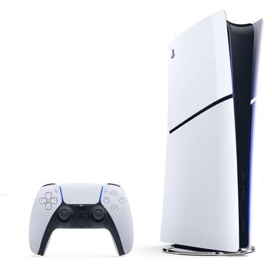 PlayStation 5 Slim + Blu-ray Drive , 2 Джоистика Нов наличен 24м гар.