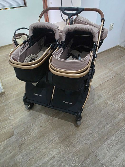 Бебешка двойна количка - Chipolino Duo Smart + аксесоари