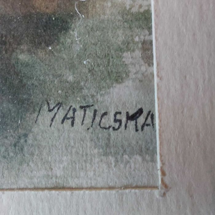 Tablou Scoala Baimareana Maticska semnat