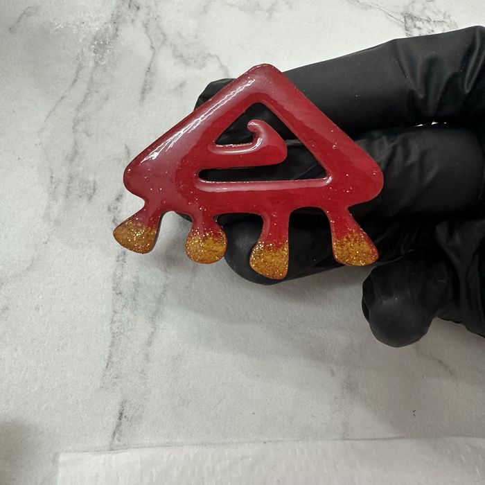 Этно брошь ручной работы