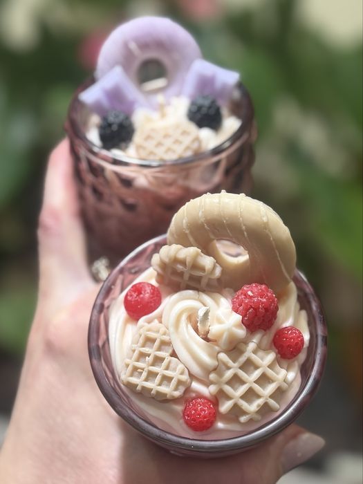 Свещи от соев восък - свещ кексче