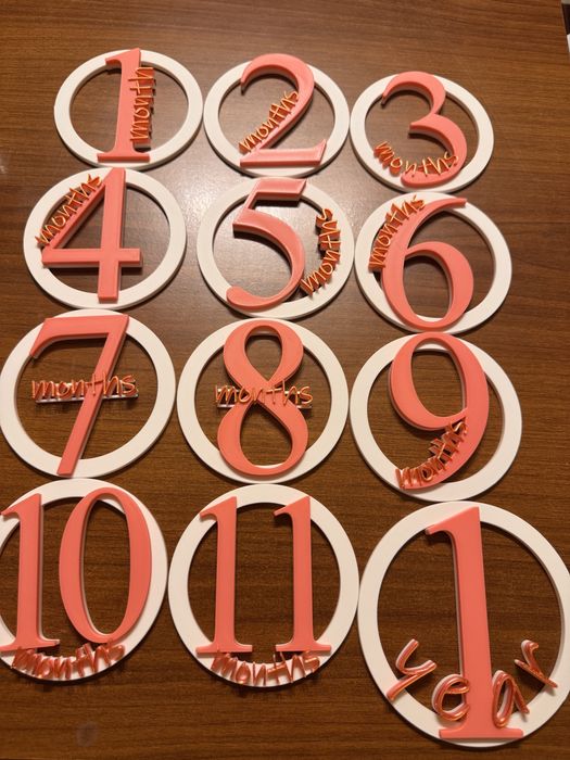 Set etichete foto bebeluș – 11 luni + 1 an