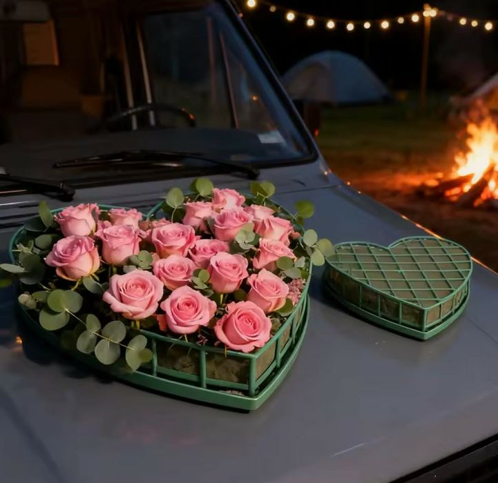 Основа за направа на булчинска украса за кола