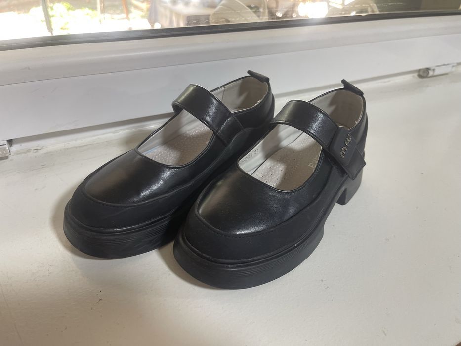 Туфли для девочек в соврименном стиле, эко кожа, размеры 31