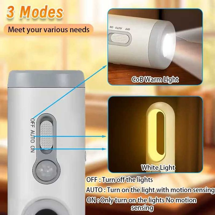 LED лампа с детекция, usb зареждане