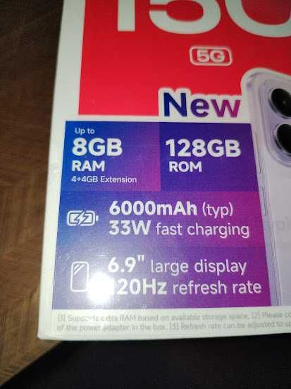 Смартфон XIAOMI Redmi 15c 128GB, 8GB + доп. батерия 6000амч.