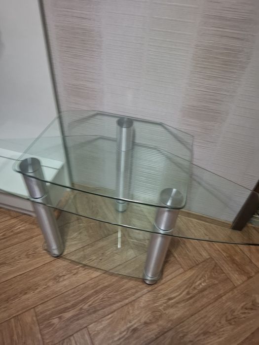 Тумба стеклянный стол под телевизор