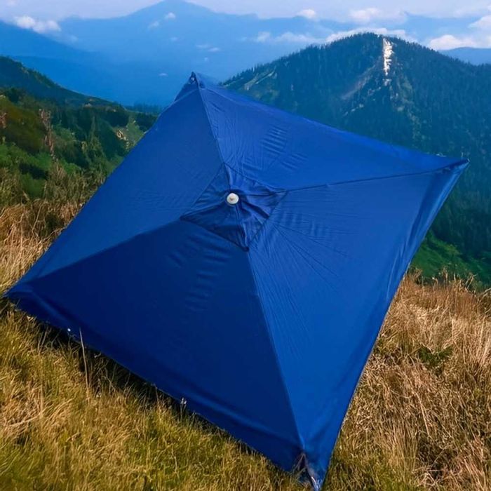 3.5 метра градински правоъгълен чадър за дъжд и слънце