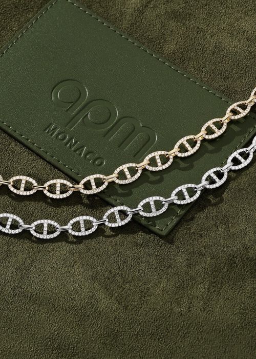 apm monaco bratara, noua model Chaîne Maille Marine