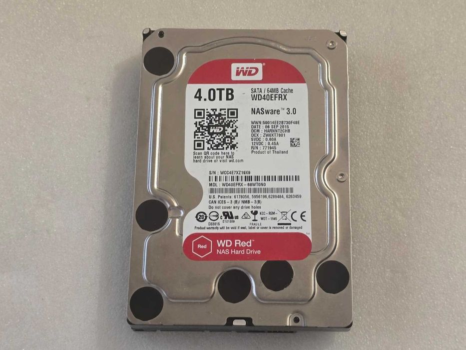 Hard disk desktop Western Digital Red 4TB, SATA III, 64MB Cache, WD40EFRX, NASware 3.0