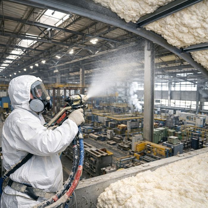 Профессиональное напыление пенополиуретана.
Теплоизоляция и гидроизоля