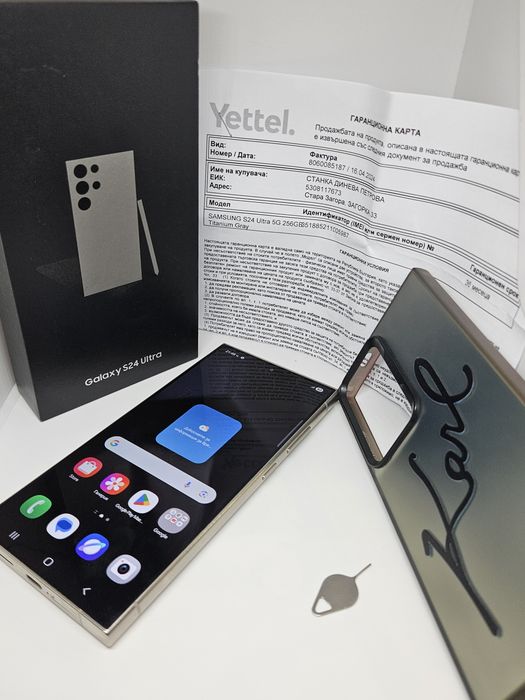 ГАРАНЦИЯ  Samsung Galaxy S24 Ultra 5G  256Gb/12Ram Titanium Gray