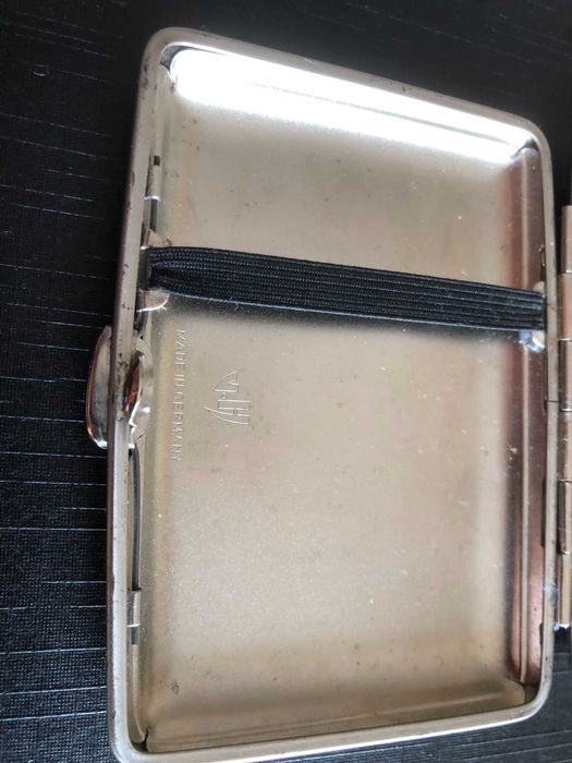 Метална табакера V.H. (Von Hofe) Made in Germany,  компактна 14 цигари