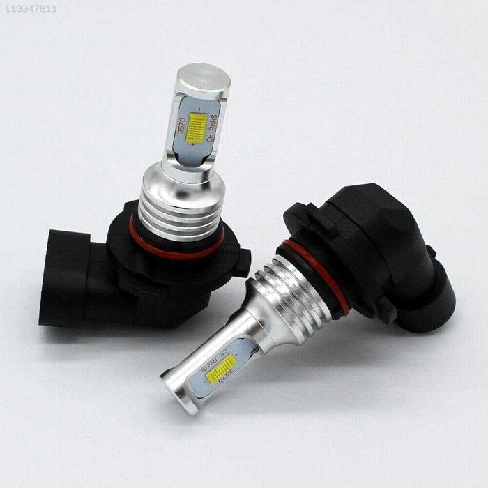 2 БРОЯ LED Диодни крушки HB3 9005 100W 12V +100% повече светлина