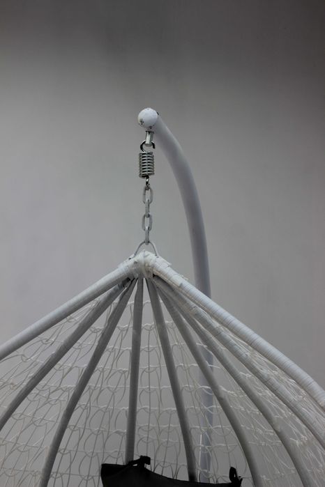 Голям Размер Градинска Люлка От Ратан - Цветове - Кафяв, Бял и Черен