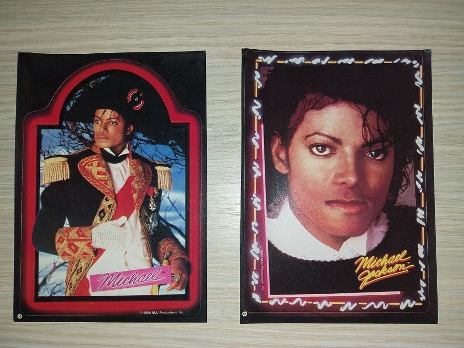 2 Stickere/abtibilduri mari Michael Jackson , 1984