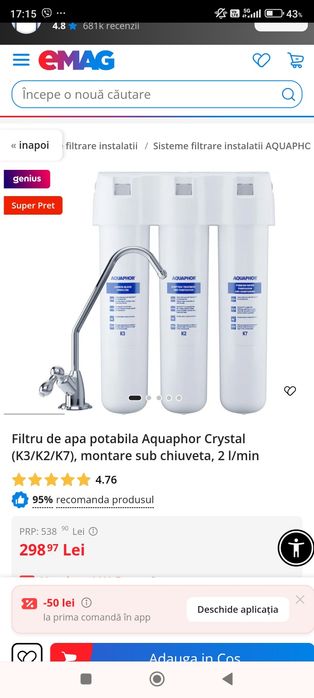 Filtru de apa pentru casa