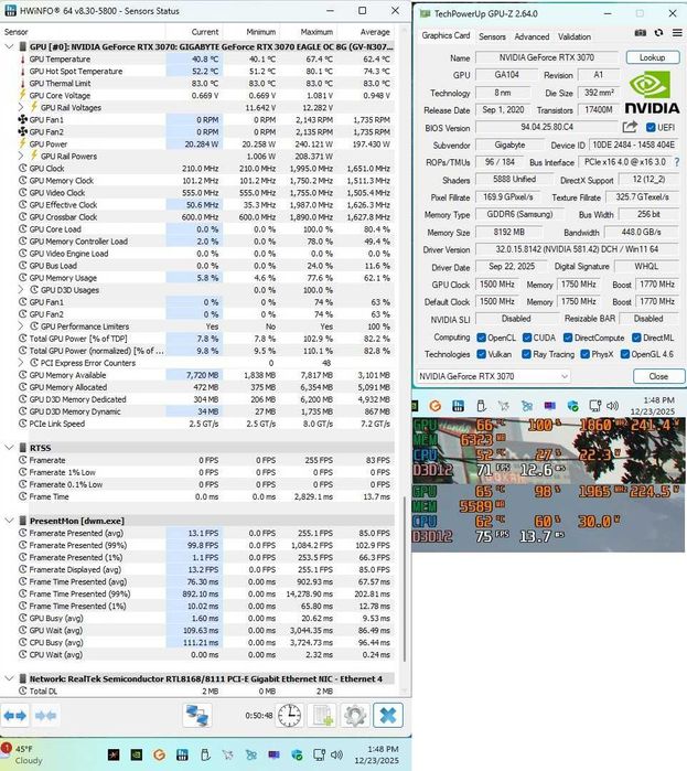 Видео Карта: GeForce RTX™ 3070 EAGLE OC 8GB GDDR6