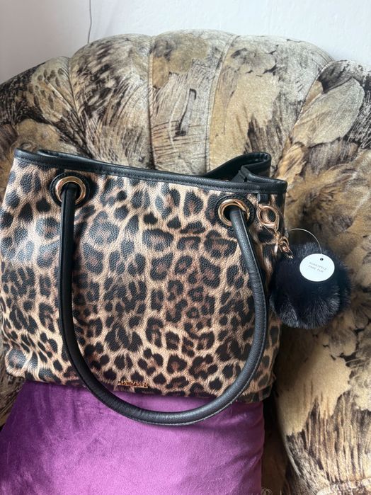 Дамска чанта леопард десен